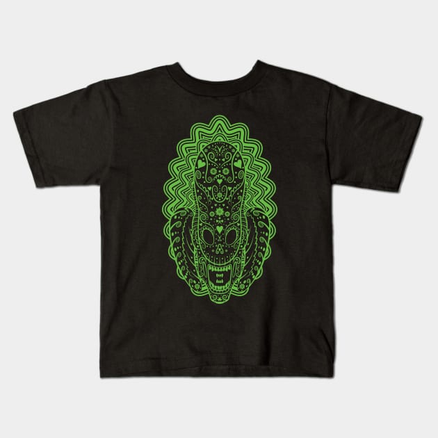 Alien of the dead Kids T-Shirt by VicNeko